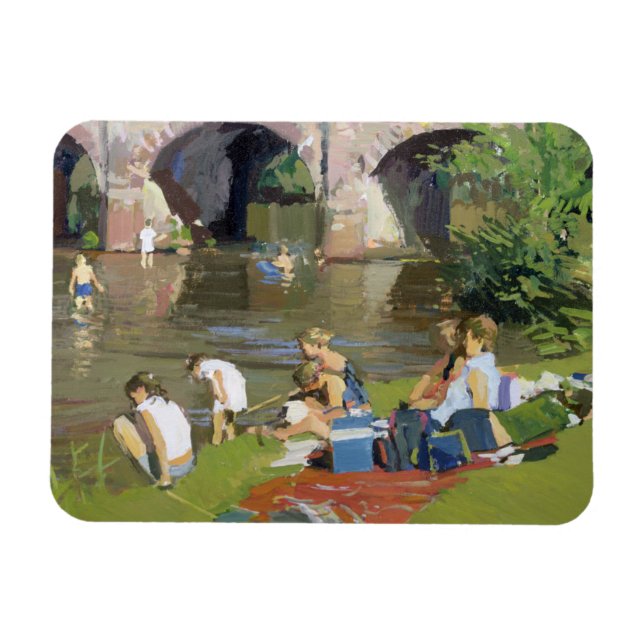Picnic am Fluss Withypool Magnet (Horizontal)