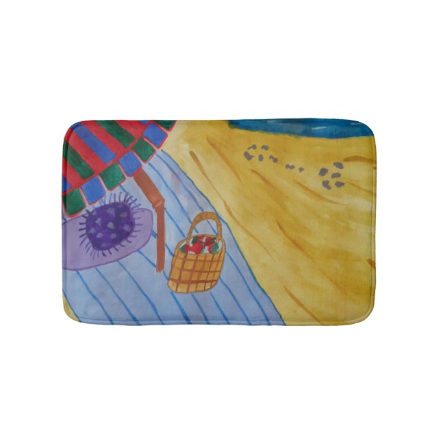 Picnic am Strand Badematte (Vorderseite)
