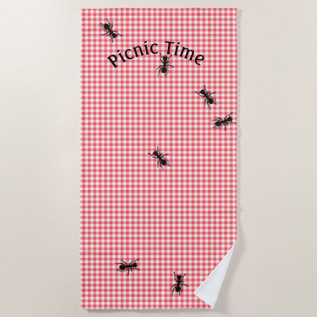 Picnic Ants Beach Handtuch (Vorderseite)