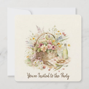 Picnic Basket 90. Geburtstagsparty Einladung