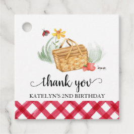 Picnic Birthday Danke Tag Geschenkanhänger