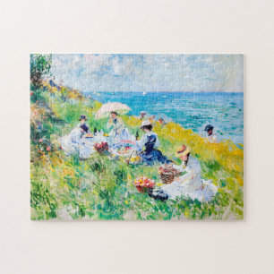 Picnic by Sea - Impressionist Artwork