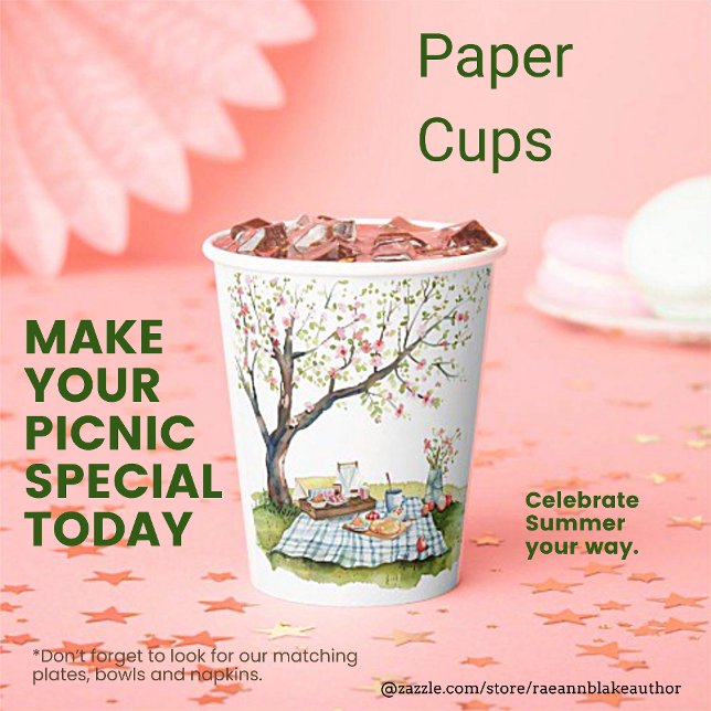 Picnic Design Paper Cup Pappbecher (Von Creator hochgeladen)
