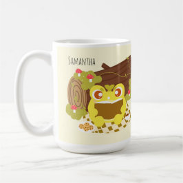 Picnic Frog liest ein Buch Kaffeetasse