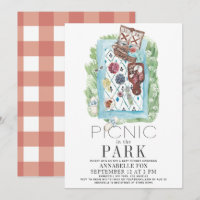 Picnic im Park Watercolor Baby Shower