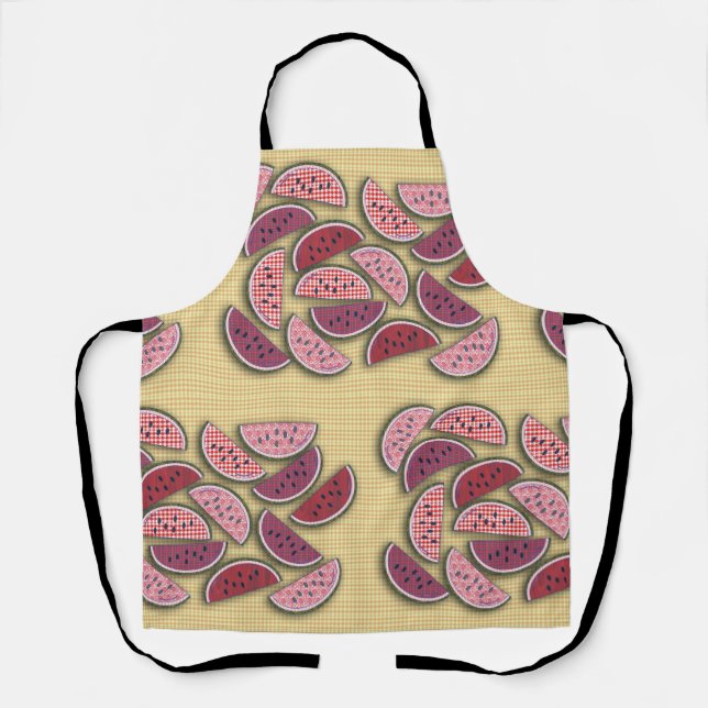 Picnic Liebe Watermelons Frische Pasta machen Schürze (Vorderseite)