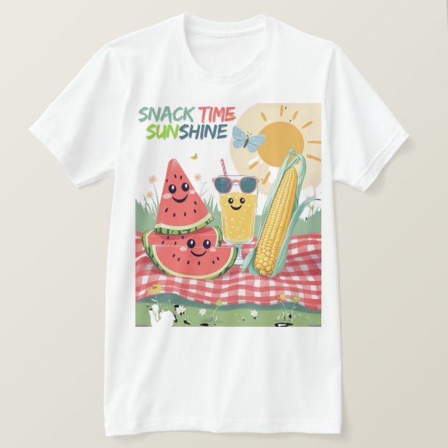 Picnic Pals – Summer Snack Squad T-Shirt (Design vorne)