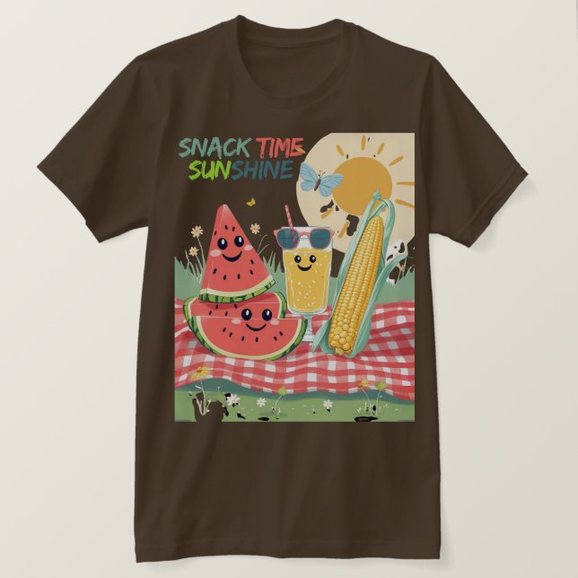 Picnic Pals – Summer Snack Squad T-Shirt (Design vorne)