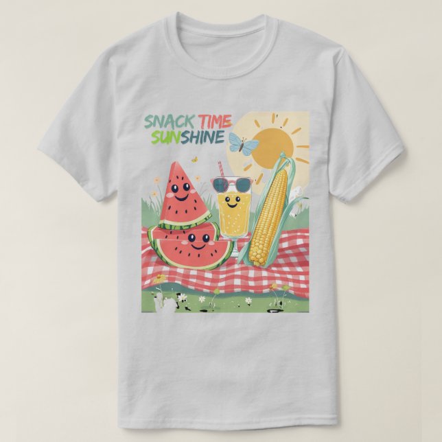 Picnic Pals – Summer Snack Squad T-Shirt (Design vorne)