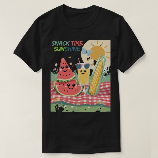 Picnic Pals – Summer Snack Squad T-Shirt (Design vorne)