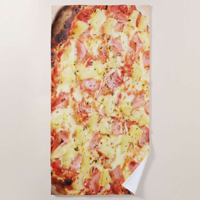 PICNIC PIZZA PATTERN STRANDTUCH (Vorderseite)