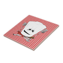 Picnic Table mit Koch Hat mit GRILLEN Tools Fliese