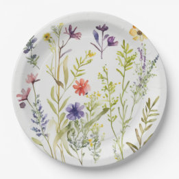 Picnic Tellers - Hübsche Wildblumen Pappteller