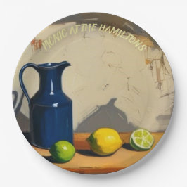 Picnic Tellers - Rustic Jug Italianate Limes Pappteller