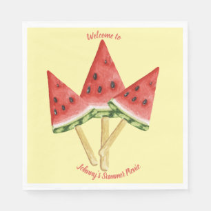 Picnic Tellers - Wasser Melone Scheiben Personalis Serviette