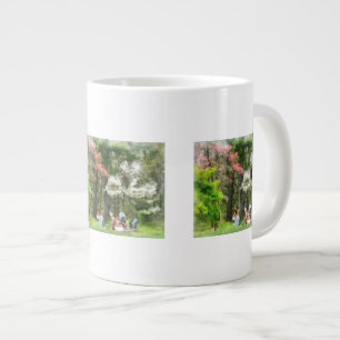 Picnic unter den blühenden Bäumen Jumbo-Tasse