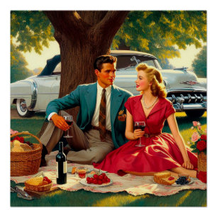 Picnic Vintag Poster