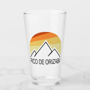 Pico de Orizaba Mexico Retro Glas