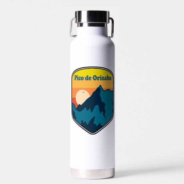Pico de Orizaba Mexico Sunrise Trinkflasche (Vorne)