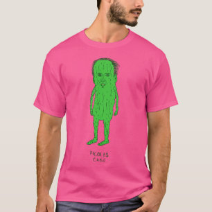 Picolas Cage Button T-Shirt