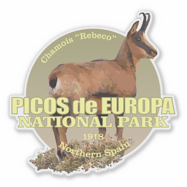 Picos de Europa (Chamois) WT Aufkleber (Vorderseite)