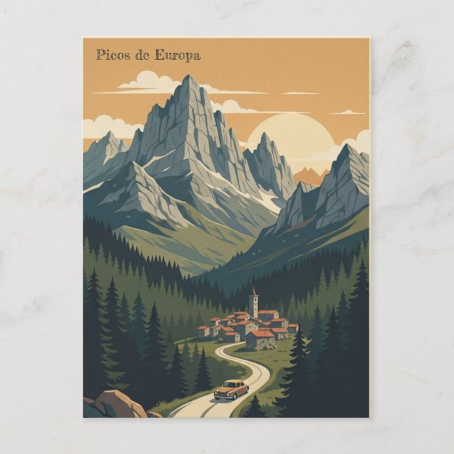 Picos de Europa, Spanien Postkarte (Vorderseite)