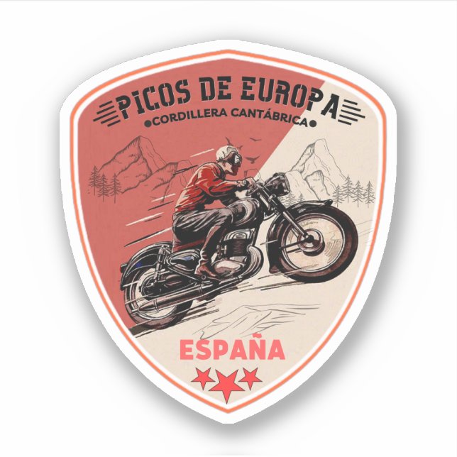 Picos de Europa Spanisch Kantabrien Aufkleber (Vorderseite)