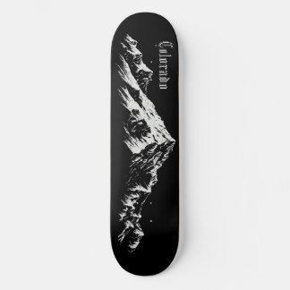 pics de montagne du Colorado en skateboard