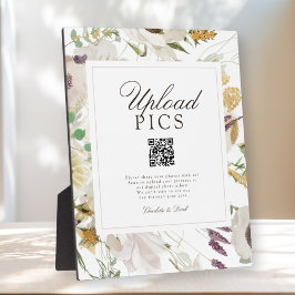  PICS HAPPEN! Modern Spring Wedding QR CodeGallery Fotoplatte