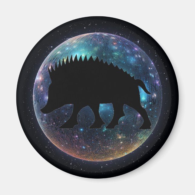 Pictish Boar Space Orb Magnet (Vorne)