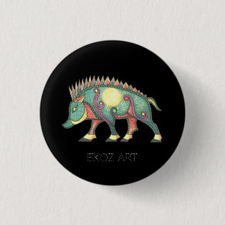 Pictish Boar Sun Button