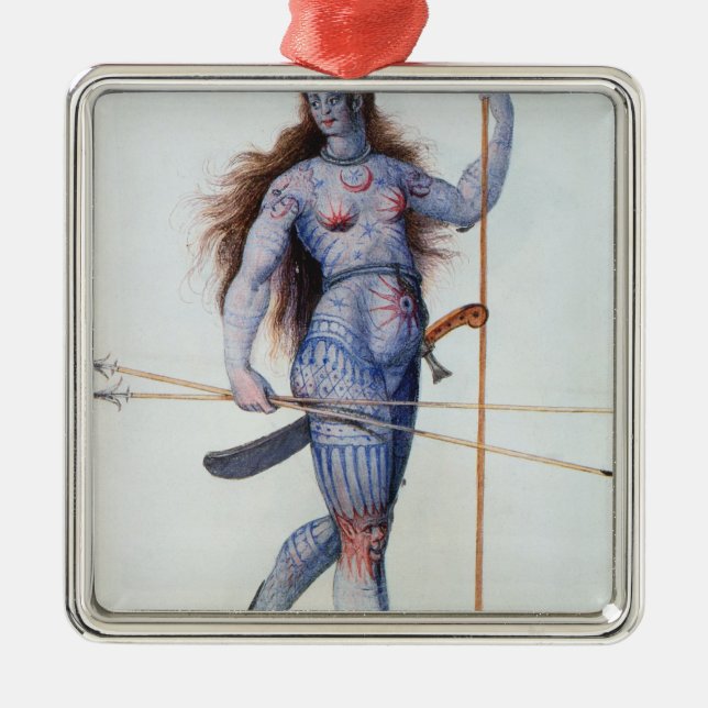 Pictish Frau Silbernes Ornament (Vorne)