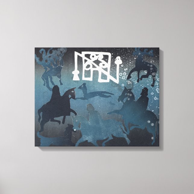 Pictish Hunting Scene I 1995 Leinwanddruck (Vorderseite)