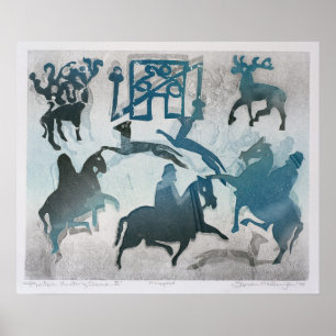 Pictish Jagd-Szene III 1995 Poster