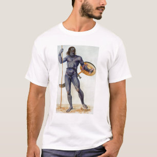 Pictish Mann, der ein Schild hält T-Shirt