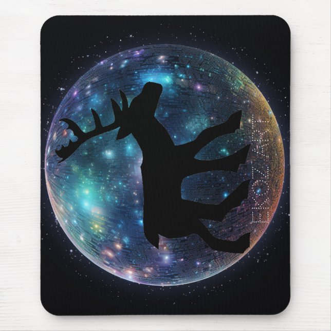 Pictish Stag Space Orb Mousepad (Vorne)