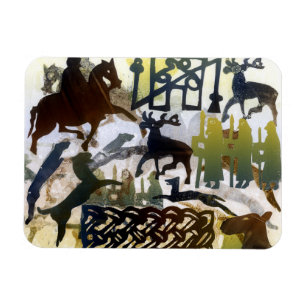 Pictish Symbole und Schnüren Magnet