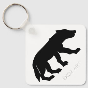 Pictish Wolf Cutout Schlüsselanhänger