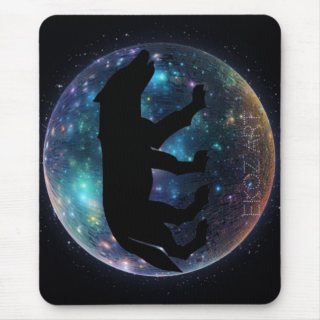 Pictish Wolf Space Orb Mousepad (Vorne)