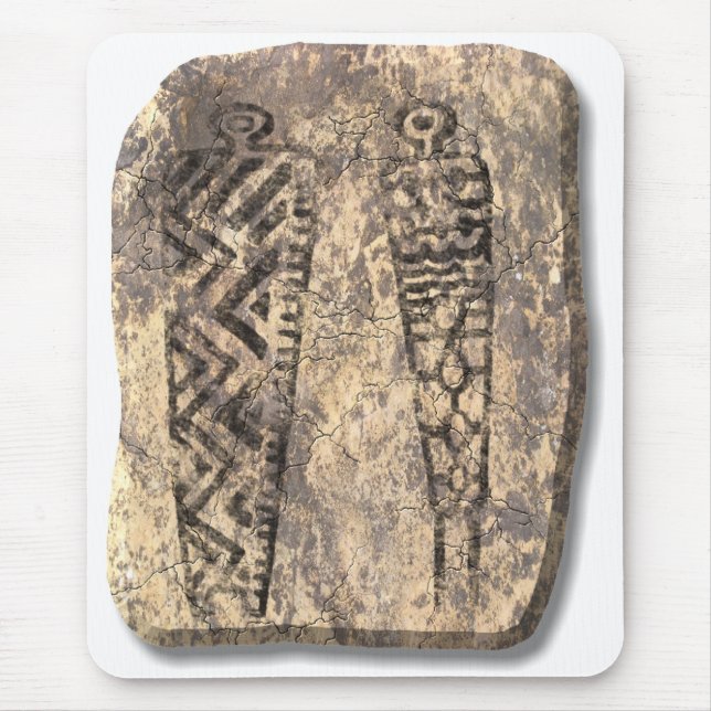 Pictograph men-stone mousepad (Vorne)