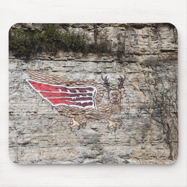 Pictograph Piasa Bird Foto Mousepad (Vorne)