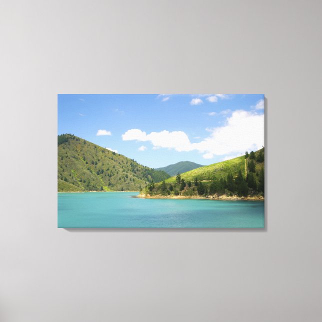 Picton, Neuseeland. Das Tor zwischen Nord Leinwanddruck (Vorderseite)