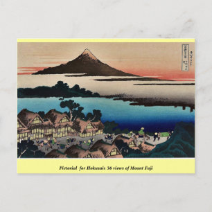 Pictorial für Hokusais 36 Ausblicke auf den Fuji Postkarte