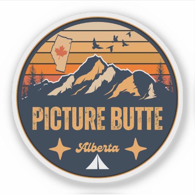 Picture Butte, Alberta Aufkleber (Vorderseite)