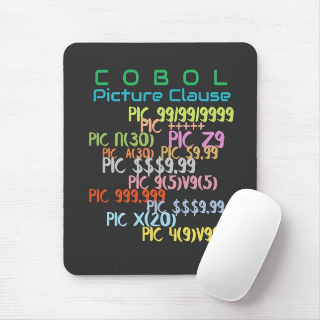 Picture Clause in Cobol Programming  Mousepad (Mit Mouse)