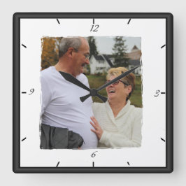 Picture Frame Clock Quadratische Wanduhr