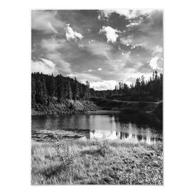 Picture Lake in the North Cascades Fotodruck (Vorne)