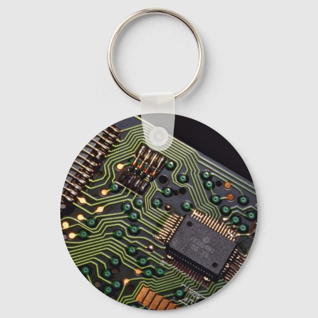 Picture of Circuit board from pocket calculator Schlüsselanhänger (Vorderseite)