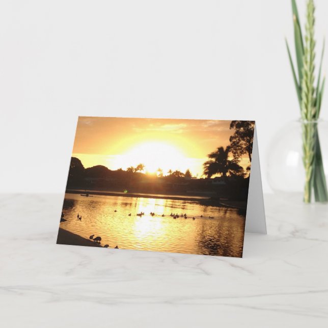 Picture Perfect Greeting Card Golden Ocean Dankeskarte (Vorderseite)