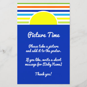 Picture Time Baby Shower Nehmen Sie sofort Foto-Si